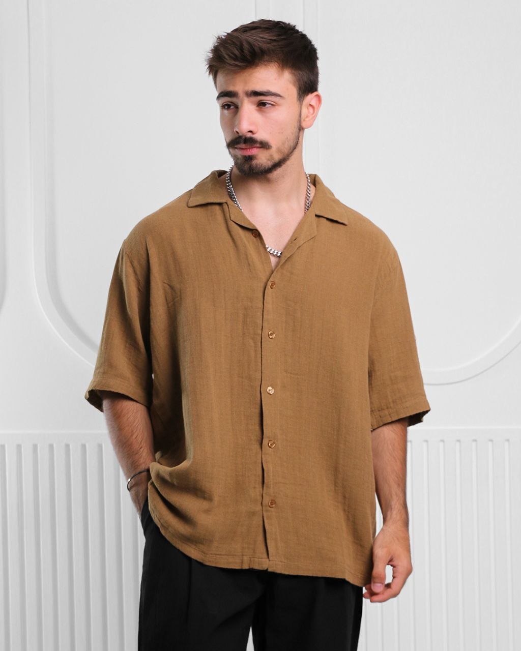 پیراهن دبل فیس مردانه در رنگ بندی